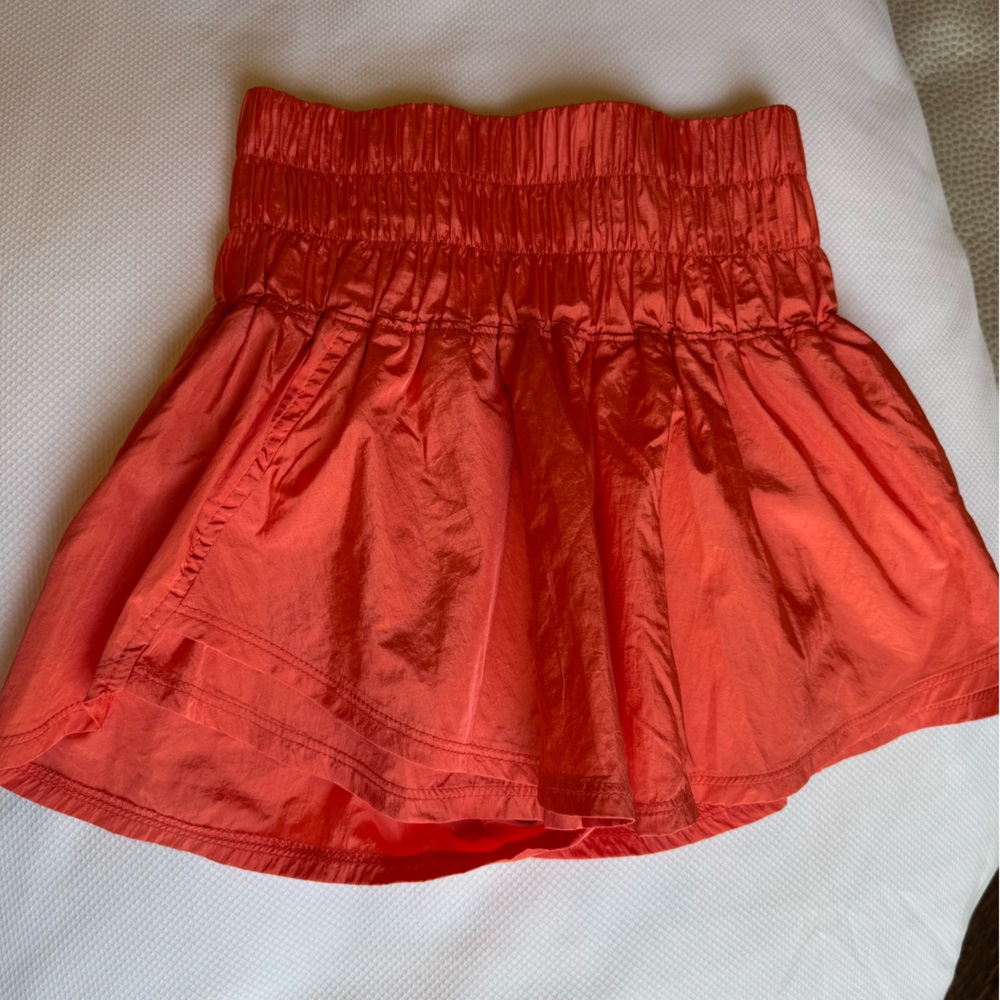 Free People Orange Athletic Shorts